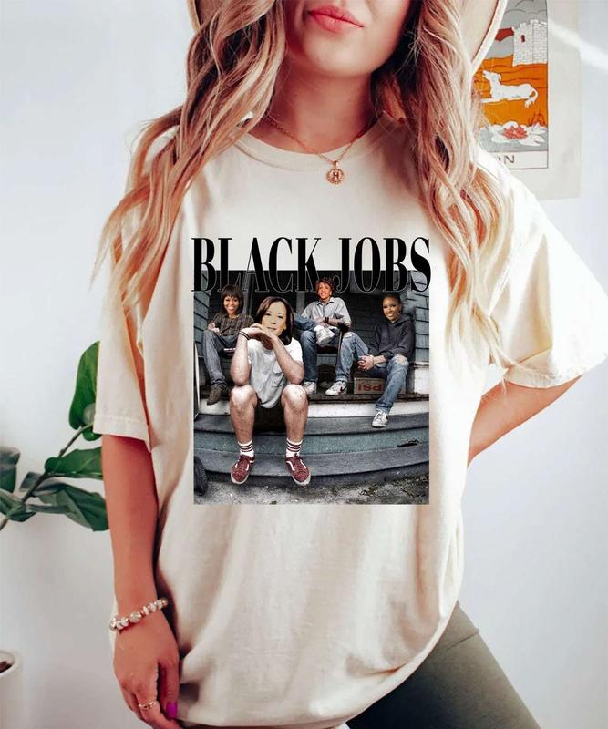 Black Job T-Shirt, Kamala Harris Shirt, Vote Blue Tee, Democrats Shirt, Short Sleeve Tee, Unisex Cotton Shirt