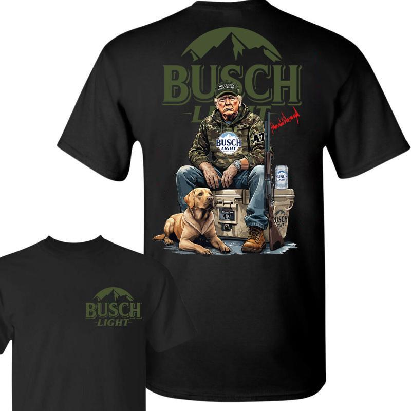 Trump Hunting Signature Busch Light Shirt , Trumpp won 47th president Election 2024, Trumpp Supporter, Busch Light Shirt, Trump Hunting With Local Shi