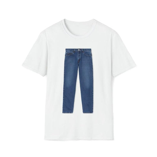 Funny Meme TShirt, Jeans Joke Tee, Gift Shirt Menswear Top