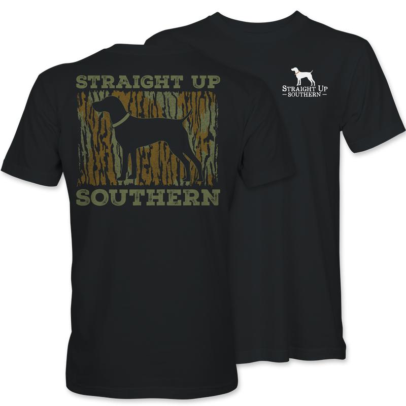 Camo Logo - Southern Pointer Silhouette Flag T-Shirt
