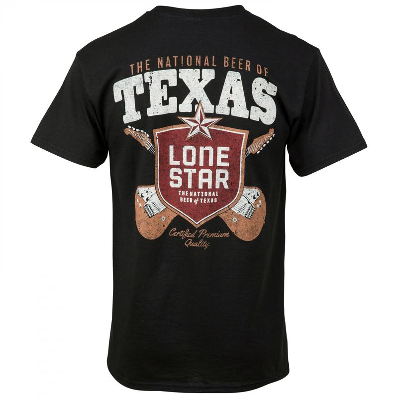 Lone Star Beer Texas Tunes T-shirt - 2 Side - All-weather Gear - All-gender Fits - From Small To Extra Large - Variety In Colors - Styles For Every Oc