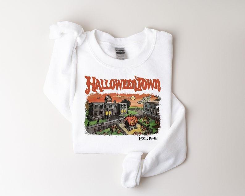 Halloweentown Est 1998 Sweatshirt - Shirt- Hoodie, Halloweentown University, Retro Halloweentown Sweatshirt, Fall Sweatshirt, Halloween Sweatshirt, Fu