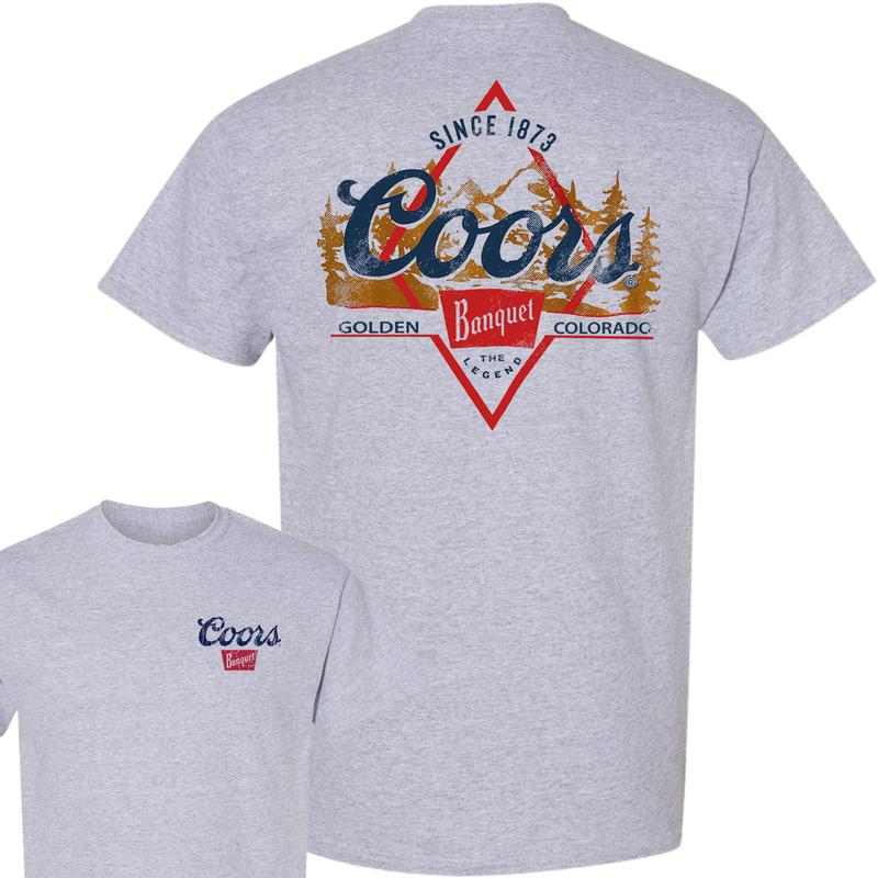 Coors Golden Banquet 2-Sided T-Shirt, Unisex T-Shirt, Full Color T-Shirt, For Men, For Women