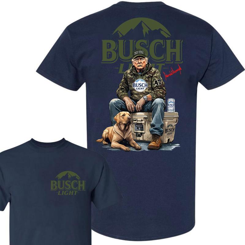 Trump Hunting Signature Busch Light Shirt , Trumpp won 47th president Election 2024, Trumpp Supporter,  signature Busch Light Shirt, Hunting Trump Wit