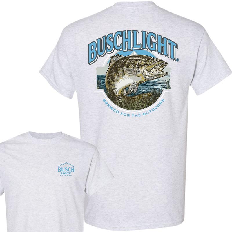 Busch Light - Busch Light Out Fishing T-Shirt, Casual Graphic Round Neck T-shirt for Summer, Fashion Top for Daily Wear,  For Men, For Women
