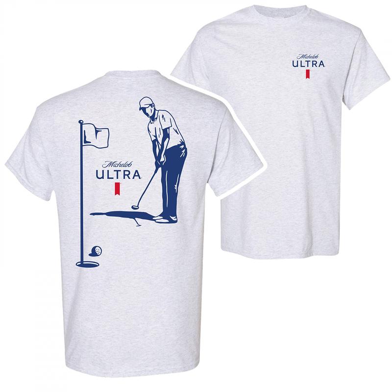 Michelob Ultra Golfing T-Shirt, 2 Side T-Shirt, Youthful & Vibrant, Every Size AvailableVariant, For Men