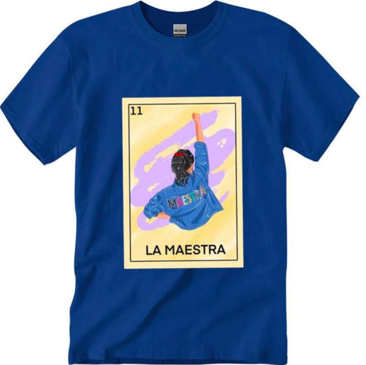 La Maestra Bilingual La Loteria Shirt, Loteria, School Teacher Shirt, Teacher Gift, Unisex T-Shirt, Short Sleeve Tee Shirt, Underwear Streetwear