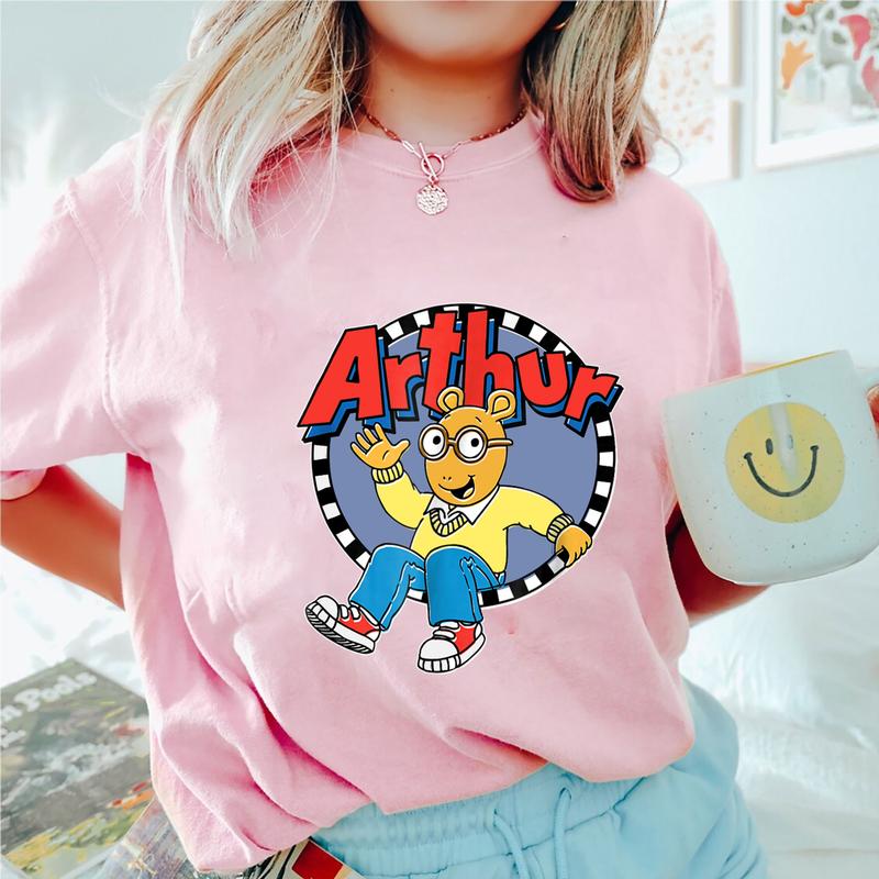 Arthur Non Distressed Arthur Waving Logo Stroke Shirt, Arthur and Friends Shirt, Arthur Marc Brown, Arthur's Adventure Tee, Children's Character Affir