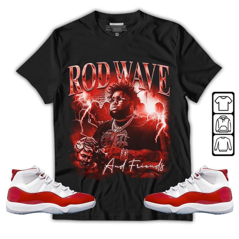 Rd Wave Rap Unisex Shirt To Match Sneaker 11 Varsity Red shirt t-shirt - Double Sided