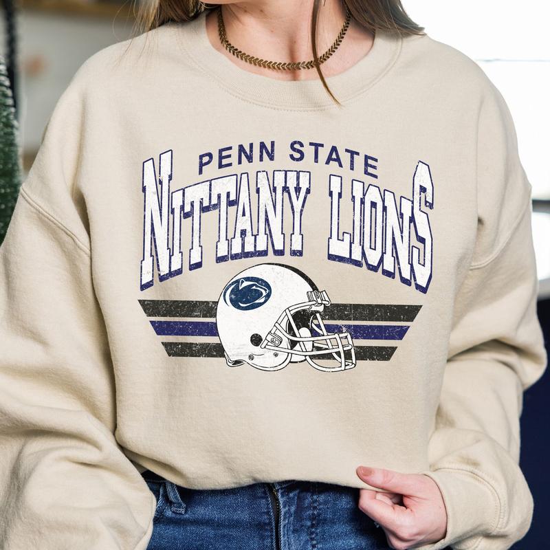 Penn State Nittany Lions Vintage Football NCAA Sweatshirt, Vintage Pennsylvania State University Sweatshirt, Unisex Vintage Sweatshirt NCAA, Classic S