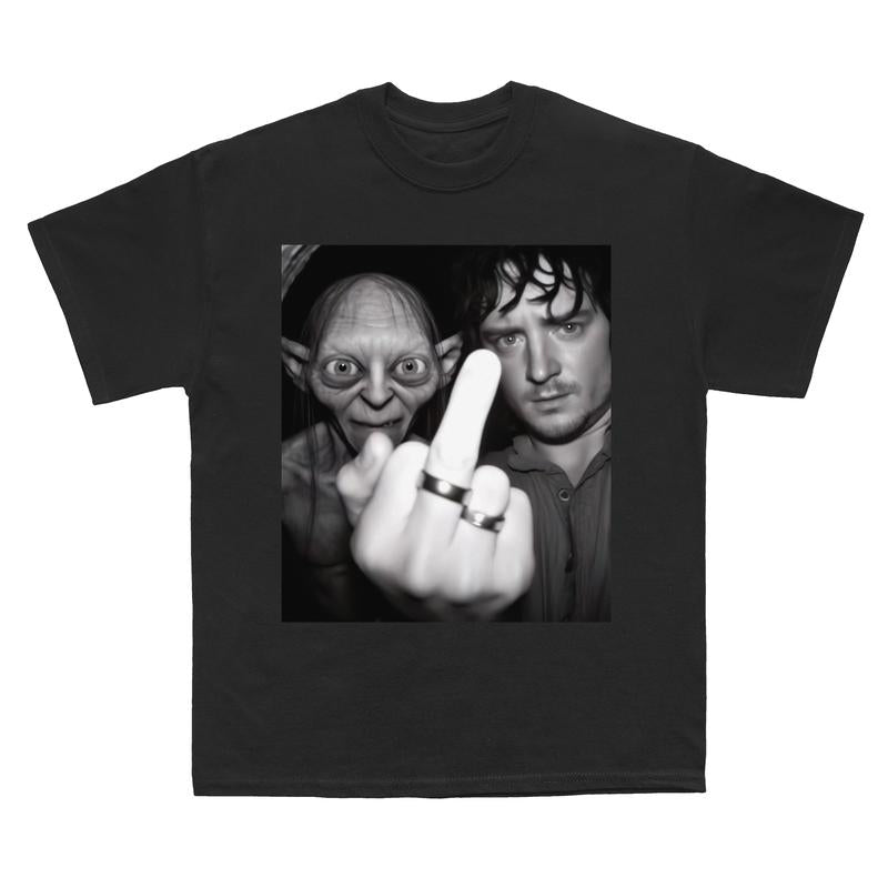 Gollum and Frodo Vintage T-Shirt, Lord of the Rings Graphic Tee, Meme Shirt, Retro Hobbit Movie Funny Shirt, Gift For Movies Lovers, Christmas Gifts