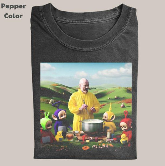 Breaking Bad Vintage Graphic Tee, Walter White Cooking T-Shirt, Movies Tee, Unisex Meme Cringe Funny Dumb Shirt, Menswear Womenswear Streetwear