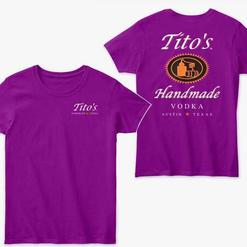 Tito's Hand Made Vodka T-shirt, 2 Sides, Tito's Shirt, Unisex Short Sleeve For Men, For Women planbtwistedtea Menswear Top
