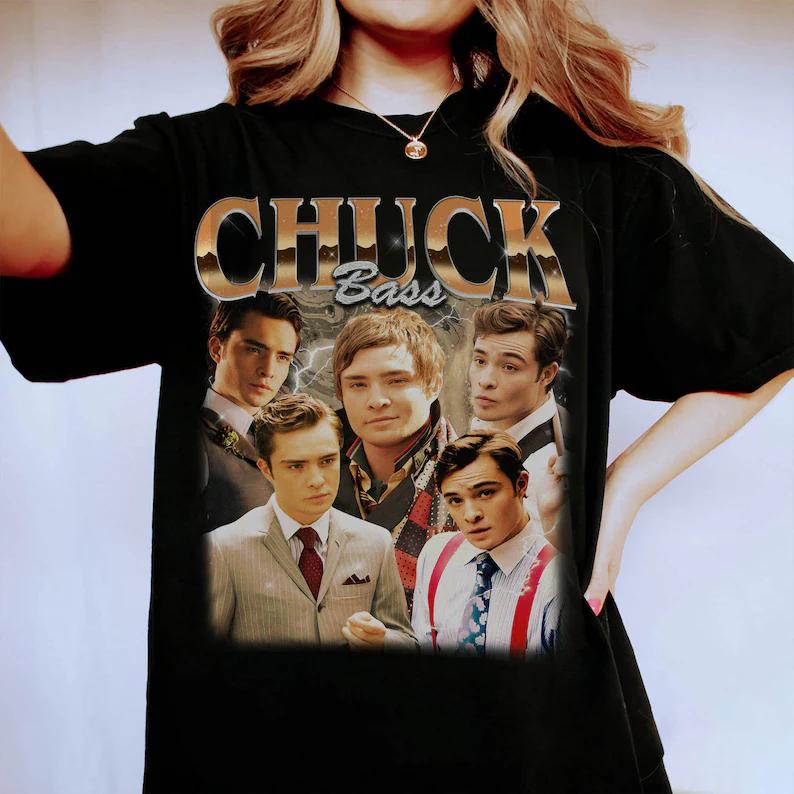 Chuck Bass Shirt, Vintage Chuck Bass Shirt, Chuck Bass Bootleg Shirt, Gossip Girl Shirt