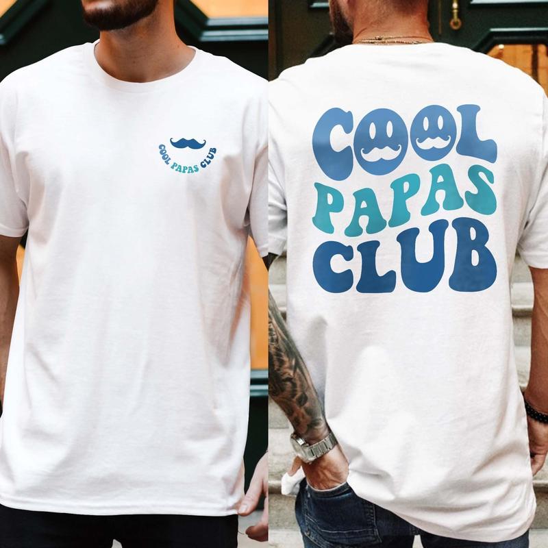 Cool Papas Club Shirt for Men, Cool Grandpa T-Shirt, Funny Papa Shirt, New Grandpa Gifts, Grandpa Birthday Gift, Best Dad Gift for Him