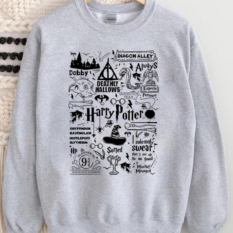 HP Quotes Ver2 Sweatshirt Hoodie Shirt Cotton Fit Sweaters Tee