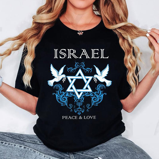 I Stand With Israel Peace Flag Women Men Support Israel Men T-Shirt