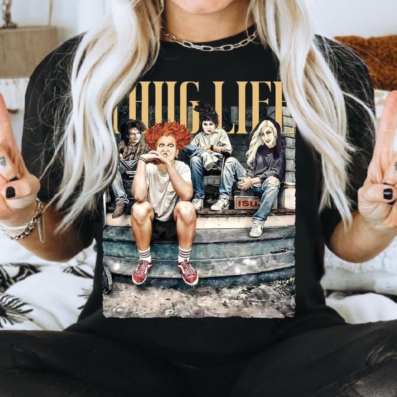 Thug Life Bad Witches Shirt, Sanderson Sisters Sweatshirt, Hocus Pocus Sweatshirt, Thug Life Halloween Shirt Sweatshirt, Hoodie, Comfort Colors