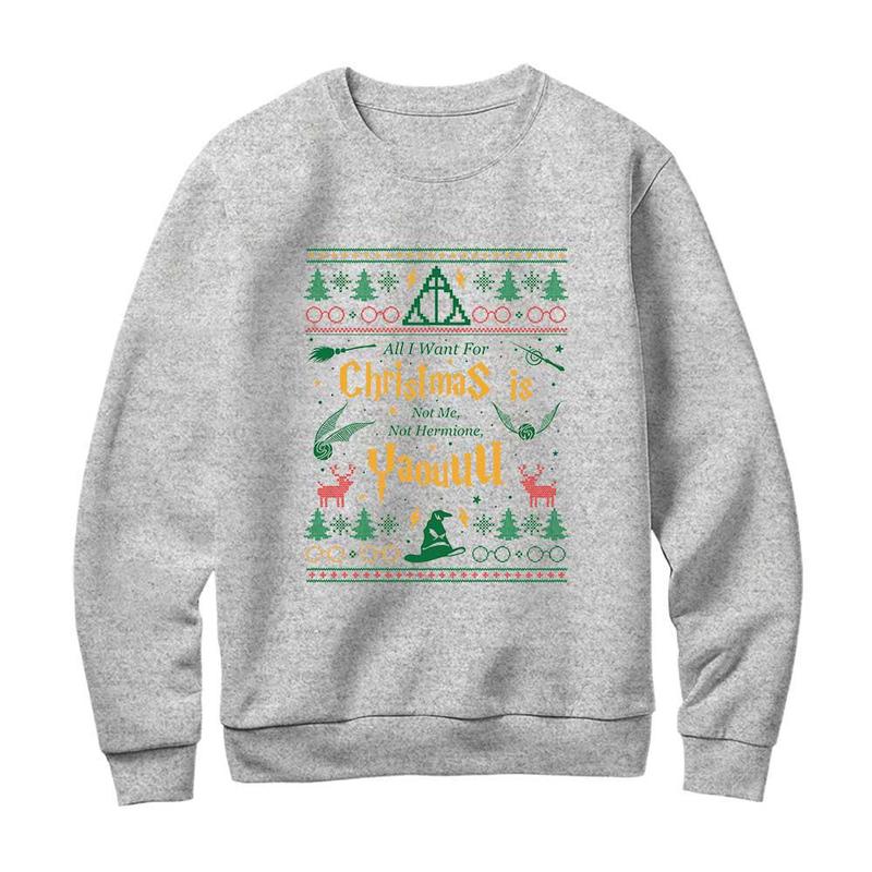 HP Harry Potter Quotes Christmas Sweatshirt, Ron Weasley Quotes Hoodie, Gift For Potterhead, Not me, Not Hermione, You Shirt