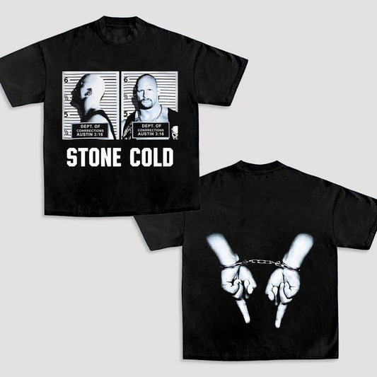 STONE COLD K2 TEE, Wrestling Tee, WWE Tee, Wrestling Gift, Sports Shirt, Workout T-shirt, Gift for Him Hoodie Sweatshirt Menswear Streetwear
