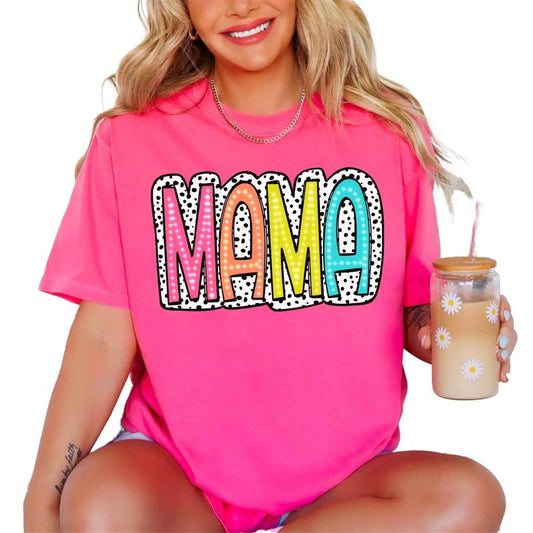 Mama Tshirt, Mama Neon Shirt, Cute Mom Shirts, Mother's Day Tshirt, Cute Mama Tee, Unisex T-Shirt, Gifts For Mother Mama From Daughter Son, Short Slee