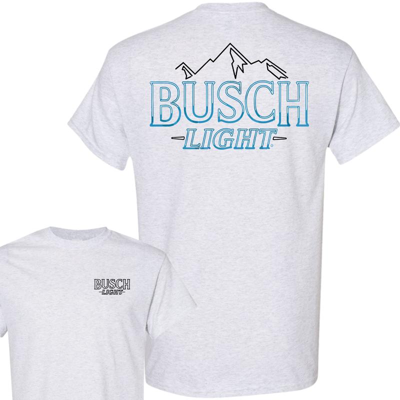 Busch Light Neon Sign Logo T-Shirt, Full Color T-Shirt, Unisex T-Shirt, For Men, For Women