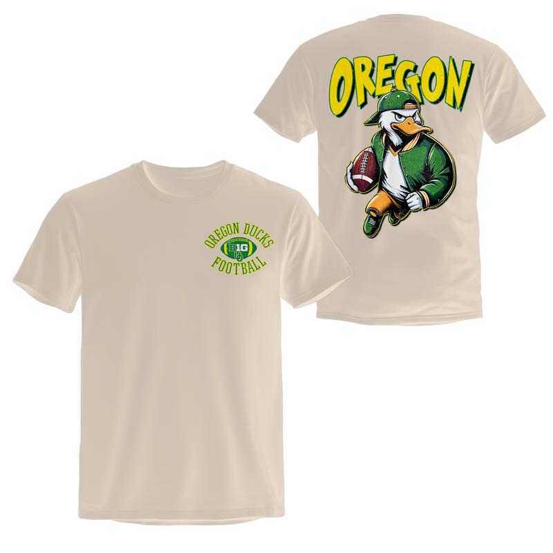 OregOn Ducks Big10 Football Huddle Shirt, Classic State of OregnS Football Spirit Evergreen Sports T-Shirt