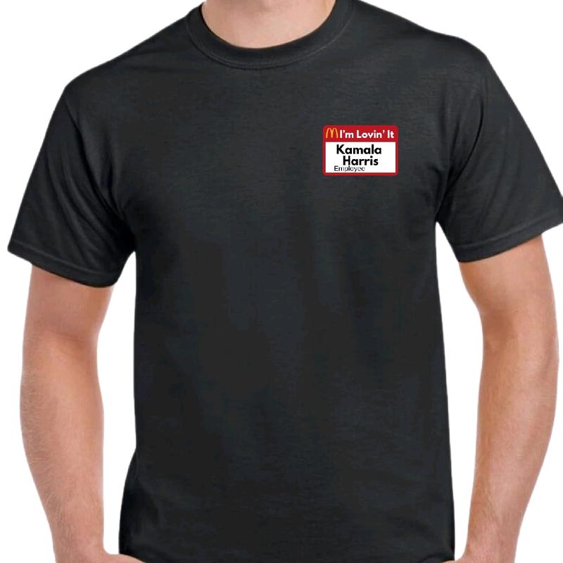 Kamala You'll be Lovin' it T-. Menswear, Crewneck Top Tshirt Cotton Casual t funny meme