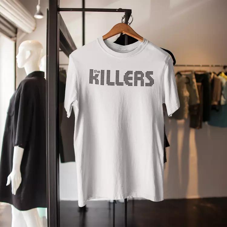 The Killers Logo T-Shirt Sams Town Battleborn V Festival 2014 Cotton Fabric