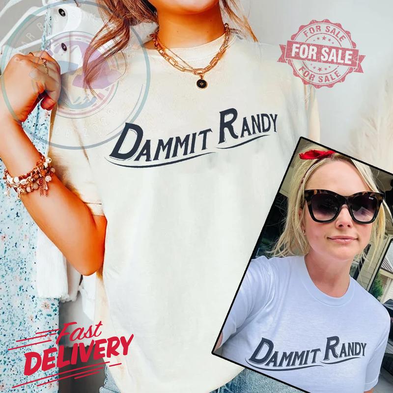 Dammit Randy Gildan T-Shirt, Miranda Tee Y2K Meme Graphic Trend, Unisex Cotton Top for Fans, Comfortable Vintage Style Trendy