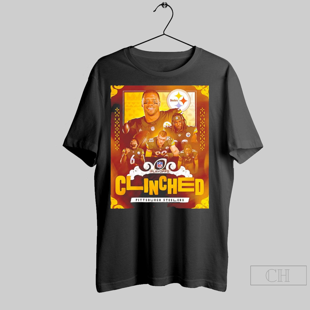 Pittsburgh Steelers Nfl 2024 Playoffs Clinched Poster Shirt