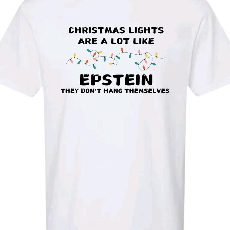 Christmas lights don't hand themselves- men's t-shirt Cotton Menswear Top Tshirt