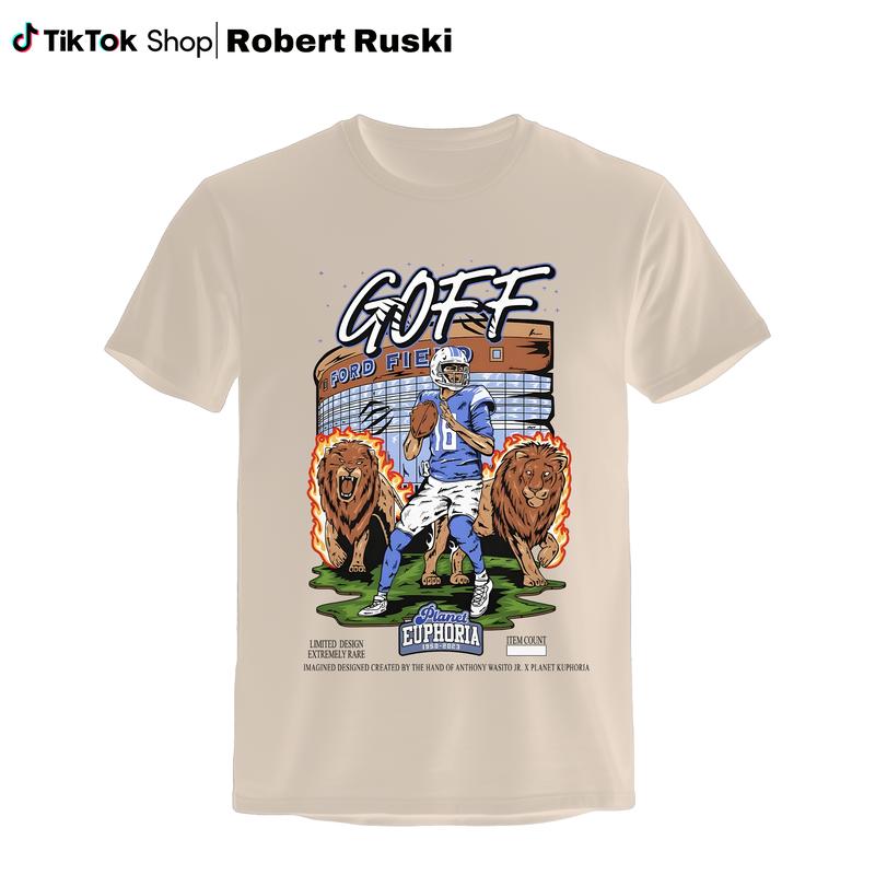 Jared Goff Shirt, Detroittt Football T-shirt, Unisex Game Day Shirt, Gifts For Football Fans