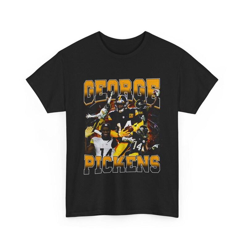 George Pickens Steelers 90s Y2K Vtg Wwe Style Graphic T Shirt