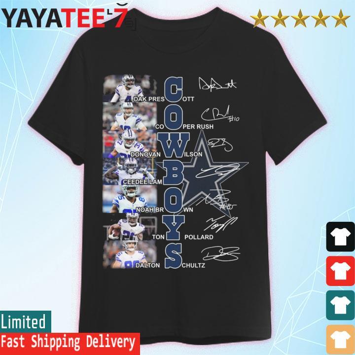 Dak Prescott With Teammate Signatures shirt