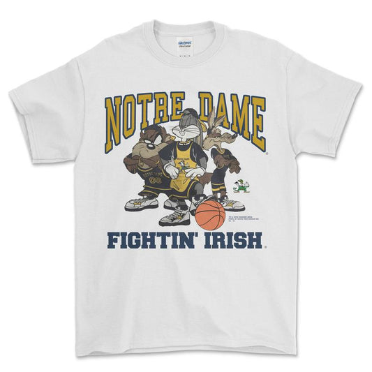 1994 Notre Dame Fightin' Irish Looney Tunes T-Shirt, graphic vintage sports tees for men