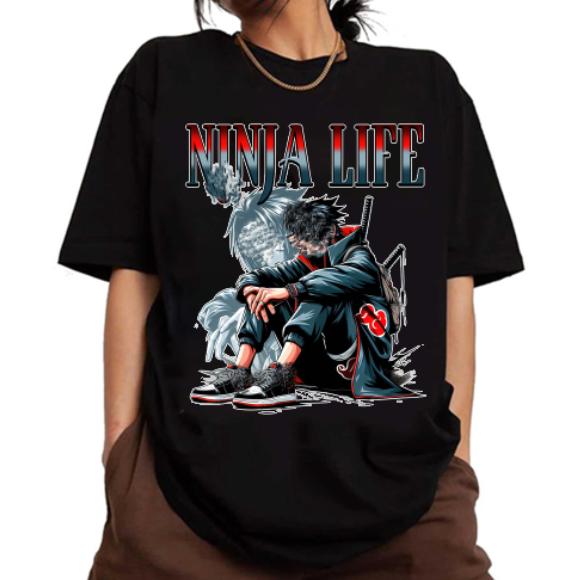 Uchjhaa SSasukeee Njnjaa life Shirt Crewneck Sweatshirt Hoodie, Narut0 Anjme Shirt, Anjme Shirt, Thug life Shirt