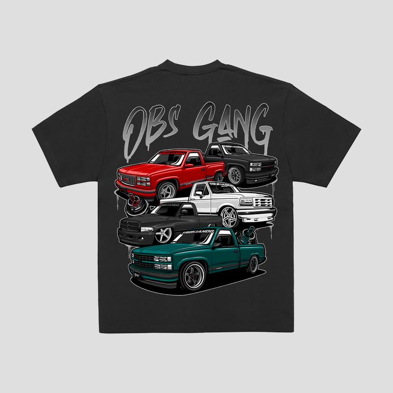 OBS Gang Graphic T Shirt  Men's Cotton Tee Old School Truck Tee Gift for Him Truck Shirt Classic OBSTruck Casual Menswear