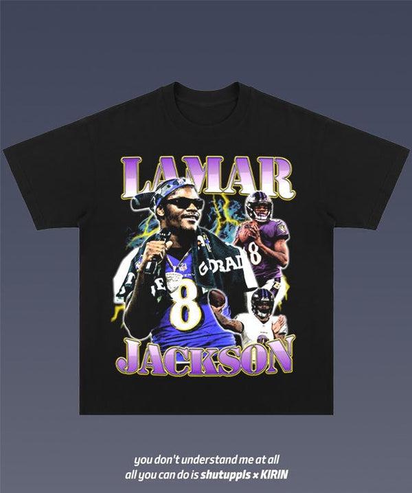 LAMAR JACKSON 1.2 VINTAGE TEE  AMERICAN FOOTBALL  GIFT FOR FAN