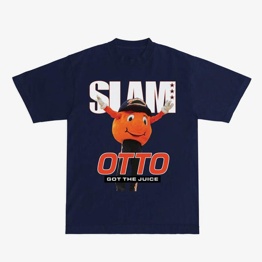 SLAM Syracuse Mascot Cover Tee Classic Cotton Menswear Top Embroidered Hoodie