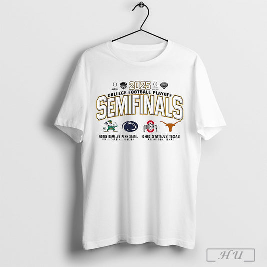 Penn State Vs Notre Dame Ohio State Vs Texas Multi Team Semifinal College Football Playoff 2025 Vintage T Shirt