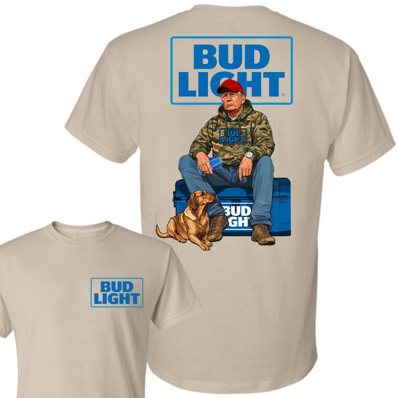 Bud Light Trump Hunting Camo Unisex shirt, Trump won 47th president Election 2024 shirt, Bud Light  Light Fuel Hand Drill Dog Hunt Tee, Trump With Loc