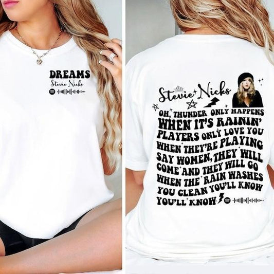 Stevie Dreams Shirt, Dreams Lyrics Sweatshirt, Stevie Tee Shirt, Stevie Nickss Fan Shirt, Stevie T-shirt, Gift For Fan