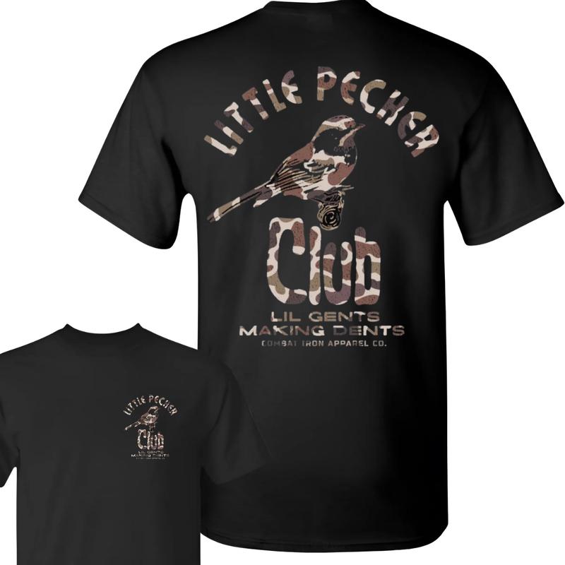 Little Pecker Club Camo T-shirts , LITTLE PECKER CLUB SHIRT - 2side  ,T-shirt For Men , Gift For men, Funny tee, Camo shirt Classic Cotton