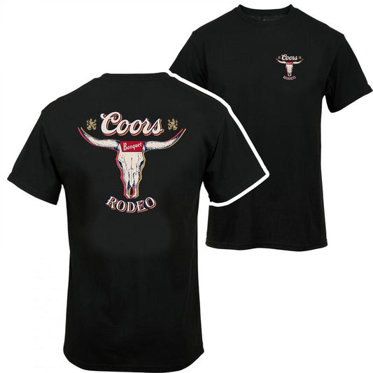 Coors Rodeo T-shirt - 2 Side - Full Size Range - Variety In Colors - Universal Appeal Garments - Styles For Every Taste - High Performance Apparel