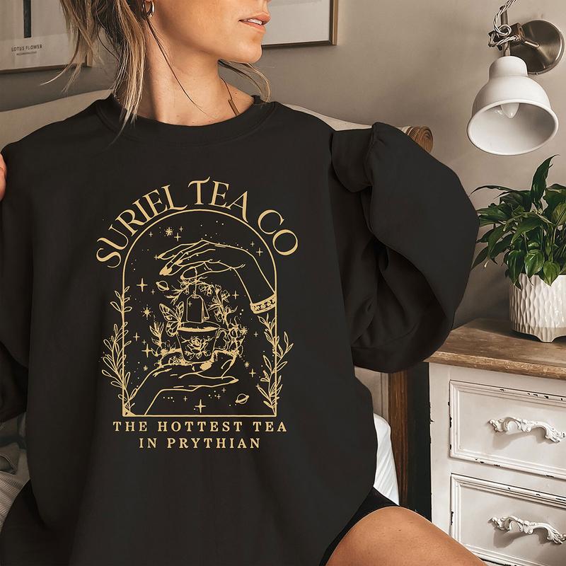Suriel Tea Co Shirt, Acotar Sweatshirt, A Court Of Thorns And Roses Shirt, The Night Court Gift, Bookish Shirt, Reading Tee, Reader Gifts