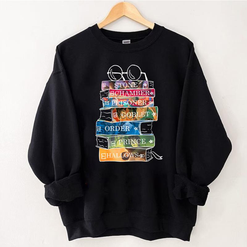 HP All Series Sweatshirt Hoodie Shirt, gift for fan Cotton Menswear Relaxed Fit Sweaters Tee