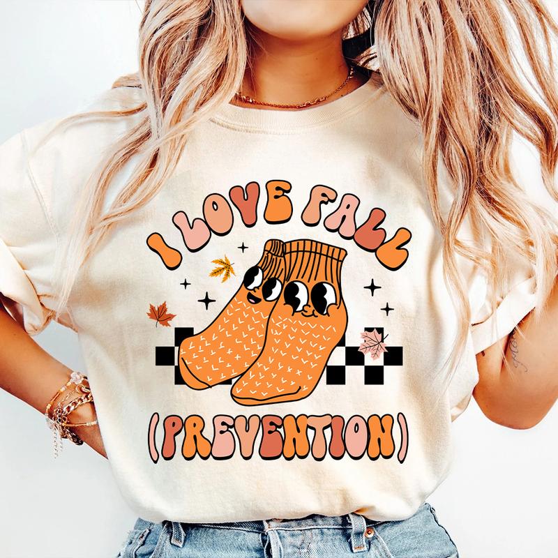 Fall Outfits 2024, I Love Fall Prevention, Autumn Shirt, Thanksgiving Nurse Shirt, Fall Nurse Shirt, Nursing School Life, Physical Therapy