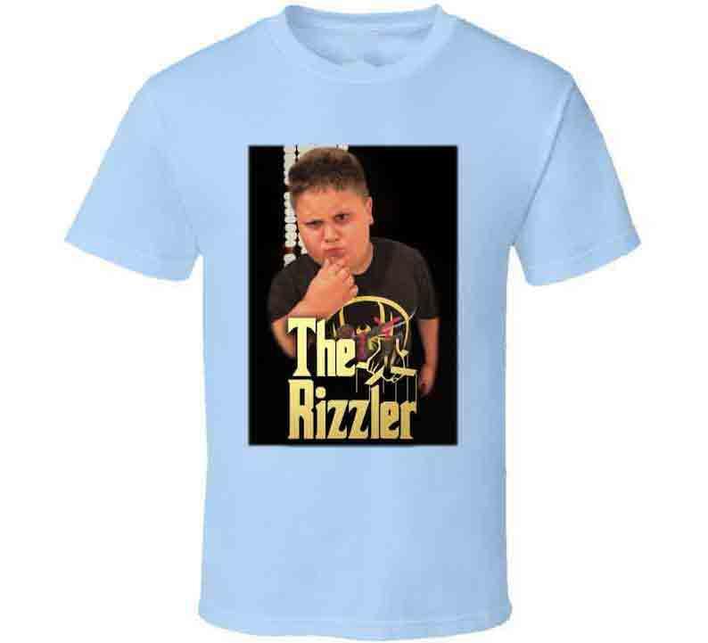The Rizzler Godfather Parody Funny Tiktok Meme Joke Gift T Shirt, 100% Cotton, Crew Neck, Slight Stretch, Breathable & Wear-Resistant, All-Season Shor