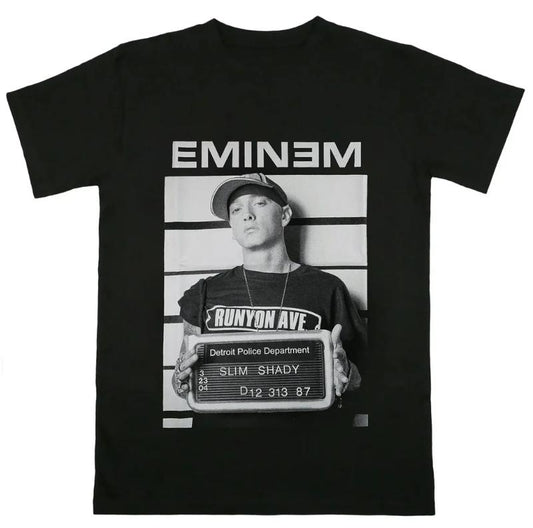 Eminem - Arrest - Black T-Shirt Stand Out in Style with This Unique Tee Featuring Iconic Artwork Honoring the Legendary Eminem